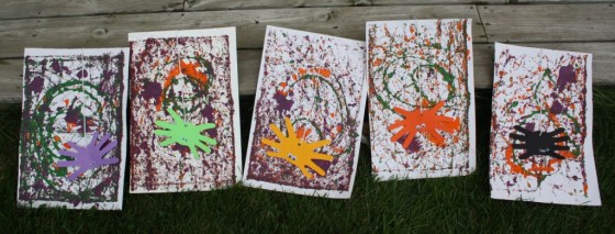 golf ball webs and handprint spiders