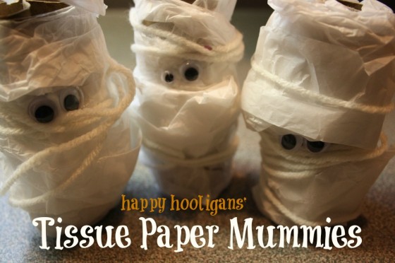 tissue paper mummies - happy hooligans