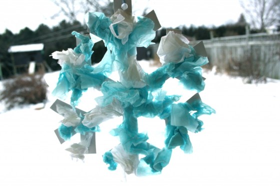 tissue paper snowflakes tissue paper snowflakes