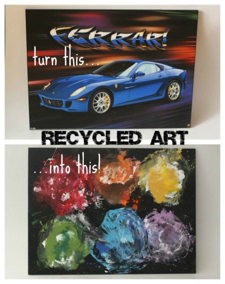 recycled art before and after