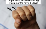 trick for remembering which months have 31 days
