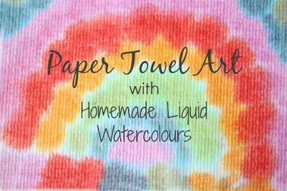 rainbow activities paper towel art