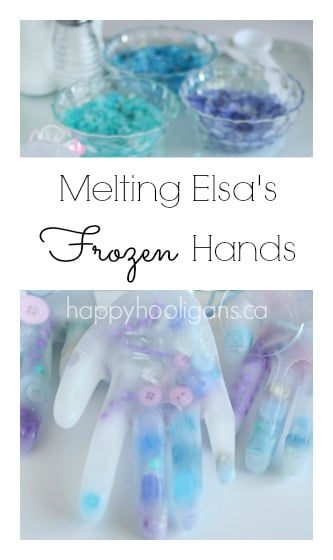 Melting Elsa's Frozen Hands Activity