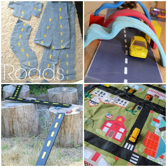 homemade roadway toys to make for  kids