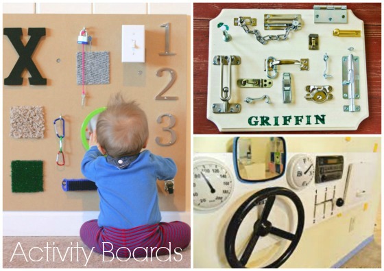 Sensory boards to make for the toddlers