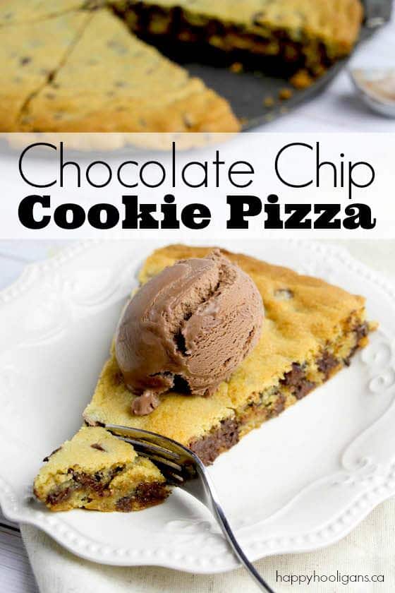 Chocolate Chip Cookie Pizza Recipe