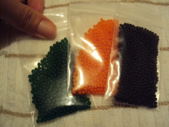 dehydrated water beads