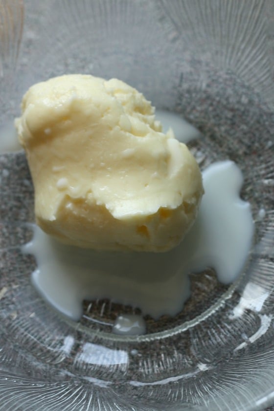 homemade butter and buttermilk