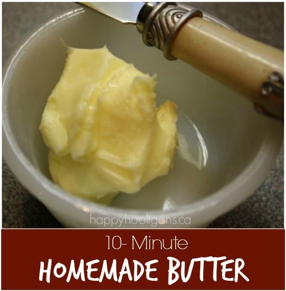 How to make homemade butter in a jar