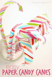 Easy Paper Candy Canes - Happy Hooligans