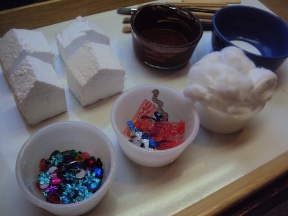 supplies for gingerbread house ornaments