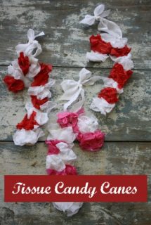 tissue paper candy canes