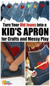 Kids Apron from Jeans