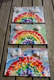 rainbow collage