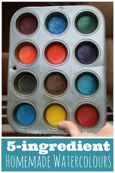 How to Make Homemade Watercolour Paints for Kids 
