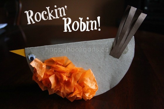 rockin' robin craft for preschoolers