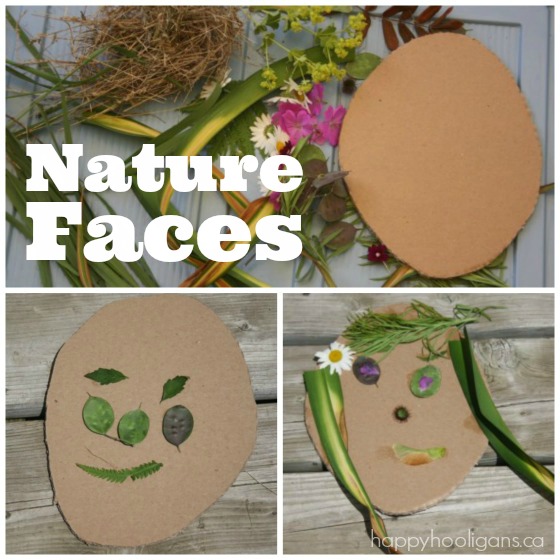 face art made with flowers and grass square image
