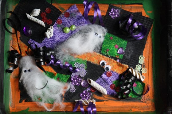 Halloween collage project for kids