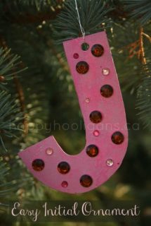 easy initial ornament