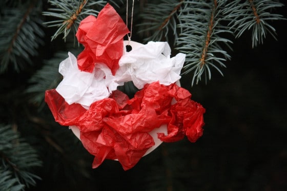 ornament hanging on Christmas tree