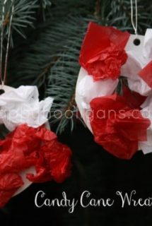 candy cane wreath ornaments