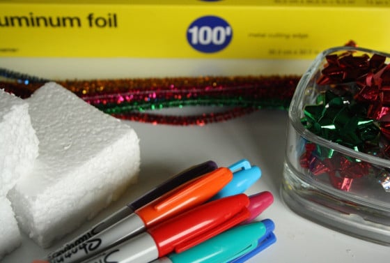 foil wrapped ornaments supplies