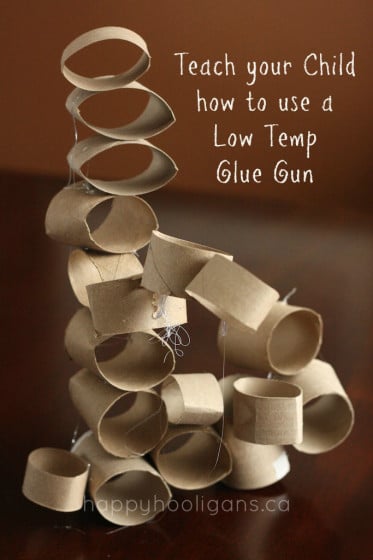 teach your child to use a low temp glue gun