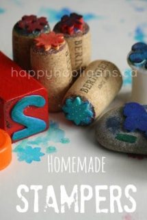 homemade stampers - happy hooligans