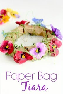 paper bag tiara