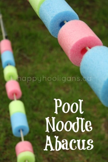 pool noodle abacus for the back yard
