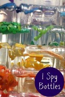 I Spy Bottles - discovery bottles for toddlers and preschoolers