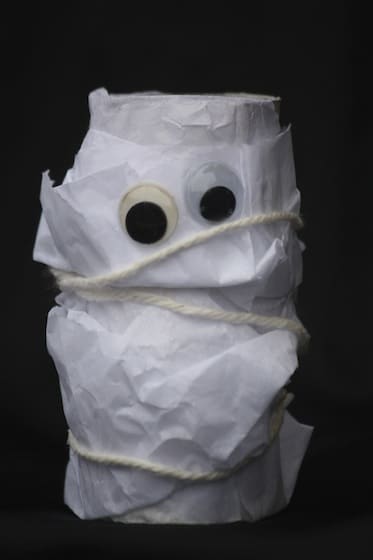 toilet roll halloween craft mummy