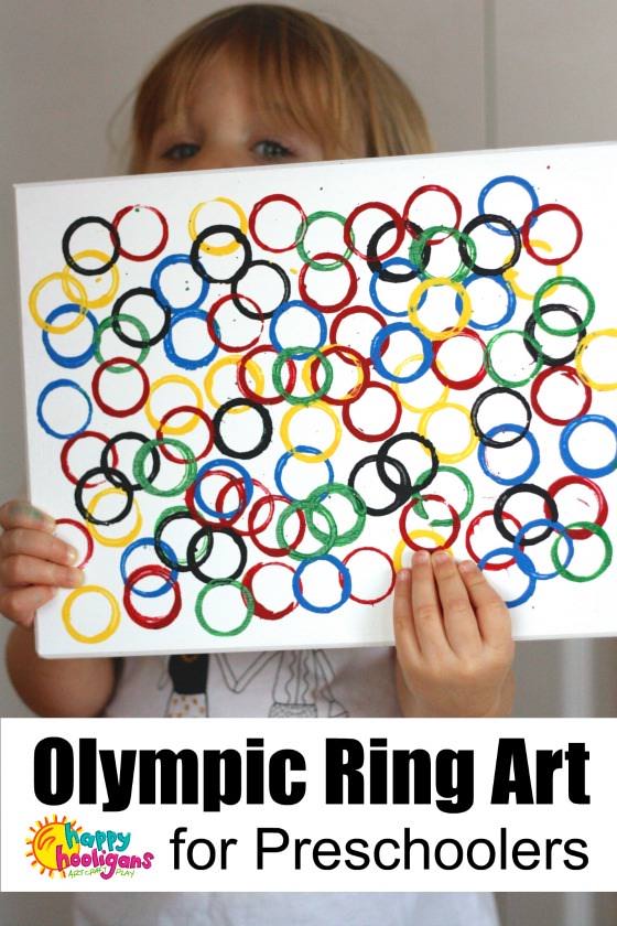 Olympic Rings Craft for Preschoolers 
