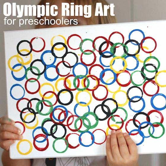 Easy Olympic Rings Craft for Kids - Happy Hooligans