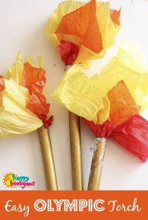 Easy Olympic Torch Craft for Preschoolers - Happy Hooligans