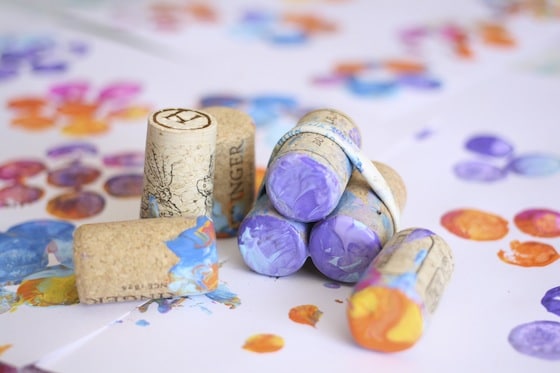corks for stamping flowers