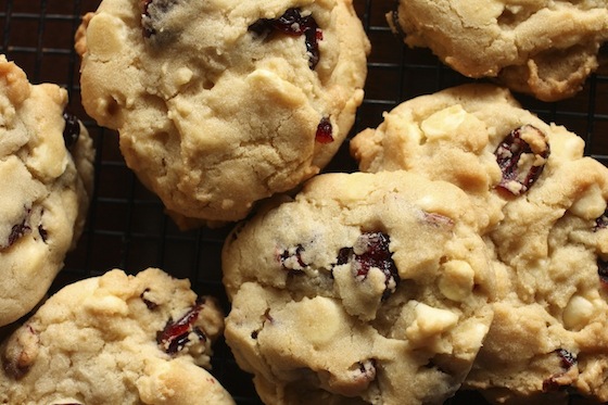 White Chocolate Chip and Cranberry Cookies