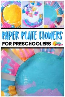 Paper Plate Flower for Toddlers and Preschoolers