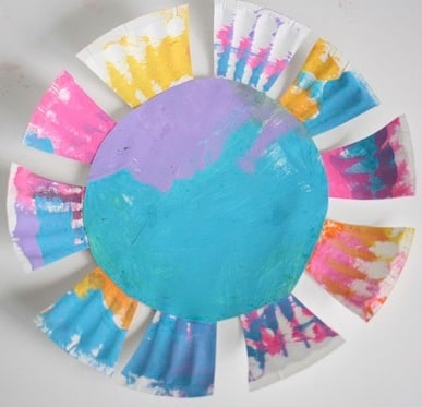 easy paper plate flower craft