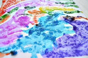 Textured Painting with Epsom Salts