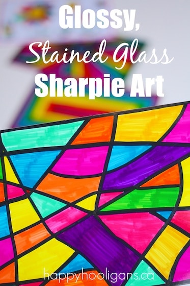 Glossy Stained Glass Sharpie Art