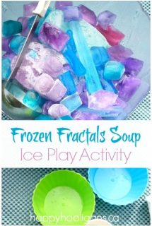 Frozen Fractals Soup Ice Play Activity