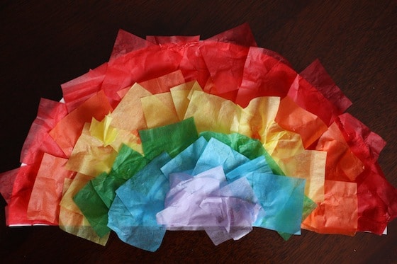 Paper Plate Rainbow