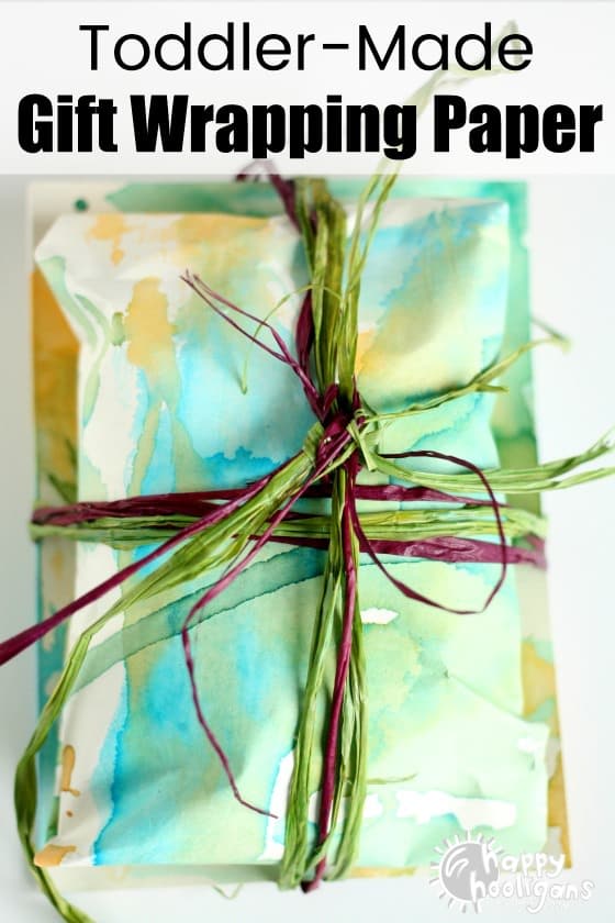 Homemade Gift Wrapping Paper Kids can Make