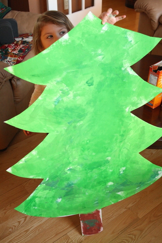 cardboard Christmas Tree Activity
