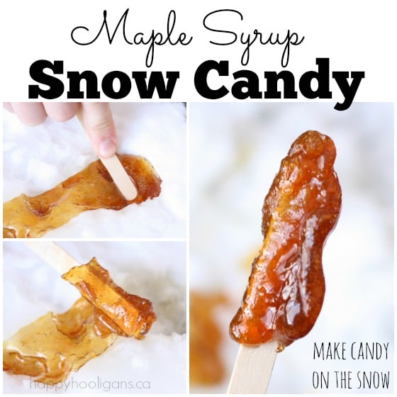 How to make maple syrup candy on the snow