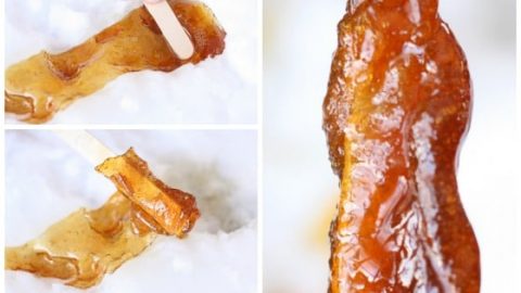 Maple Syrup Snow Candy