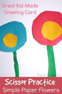 Making Paper Flowers for Homemade Greeting Cards