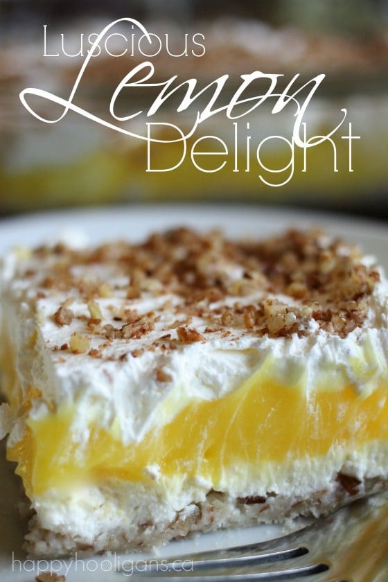 Luscious Lemon Delight Dessert - Happy Hooligans