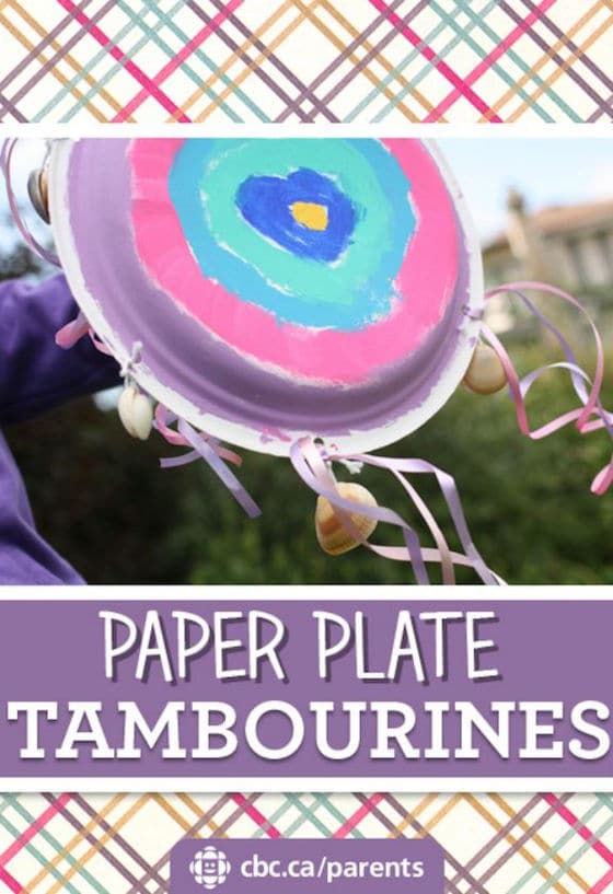 Paper Plate Tambourines